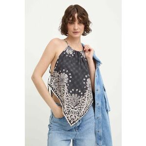 Answear Lab top din bumbac culoarea negru, modelator imagine