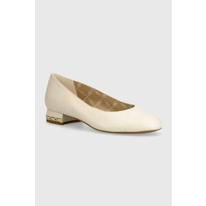 MICHAEL Michael Kors balerini de piele June culoarea bej, 40T4JUFP1L 289 imagine