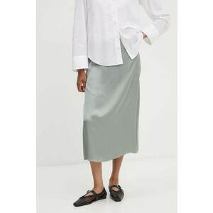 Marc O'Polo fusta culoarea verde, midi, drept, 406110320213 imagine