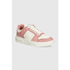 Tommy Jeans sneakers THE BROOKLYN MIX MEDIA culoarea roz, EN0EN02577 imagine