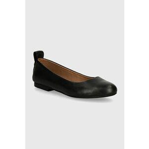 BOSS balerini de piele Dasy culoarea negru, 50523555 imagine