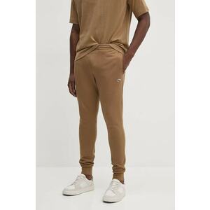 Lacoste pantaloni de trening bărbați, culoarea maro, uni imagine
