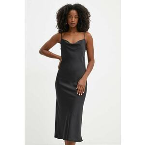 Marella rochie culoarea negru, midi, dreaptă, 2423226131200 imagine