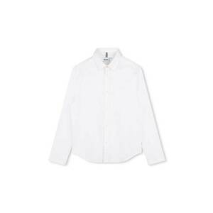 BOSS camasa de bumbac pentru copii culoarea alb, J51130 imagine