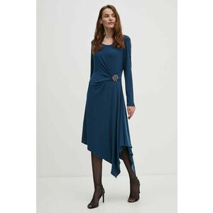 Joseph Ribkoff rochie culoarea bleumarin, mini, evazată, 243153 imagine