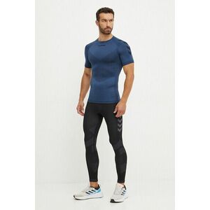 Hummel tricou de antrenament culoarea albastru marin, cu imprimeu, 202636 imagine