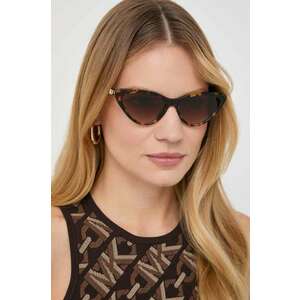 Michael Kors ochelari de soare femei, culoarea maro imagine