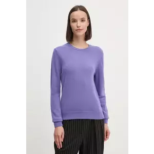 United Colors of Benetton pulover de lana femei, culoarea violet, light imagine