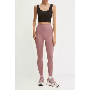 Columbia leggins sport Boundless Trek femei, culoarea roz, neted, 2033514 imagine