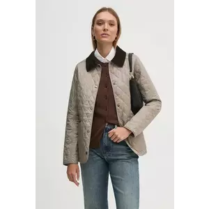 Barbour geaca femei, culoarea bej, de tranzitie imagine