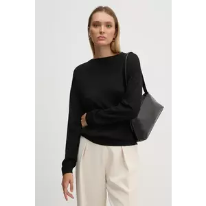 United Colors of Benetton pulover de lana femei, culoarea negru, light, 11AHD10A4 imagine