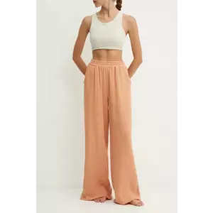 JOYINME pantaloni Rest 2.0 femei, culoarea portocaliu, lat, high waist, Rest 2.0 imagine