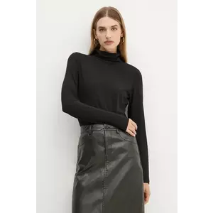 Marc O'Polo longsleeve femei, culoarea negru, cu guler, 409308752241 imagine