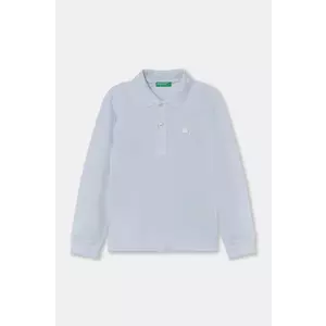United Colors of Benetton longsleeve din bumbac pentru copii neted, 3089G3009 imagine