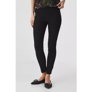 Medicine pantaloni femei, culoarea negru, mulata, high waist imagine