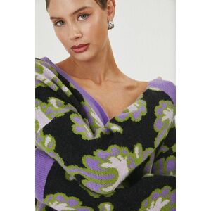 Medicine cardigan femei, culoarea negru imagine