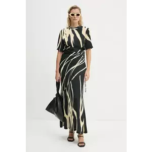 Nanushka rochie BRANTLEY culoarea negru, maxi, evazată, NW24PFBS20199 imagine
