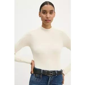 G-Star longsleeve femei, culoarea bej, cu turtleneck, D25033-D850 imagine