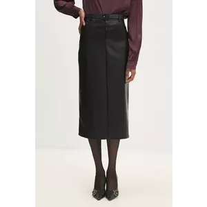 Answear Lab fustă culoarea negru, midi, evazati imagine