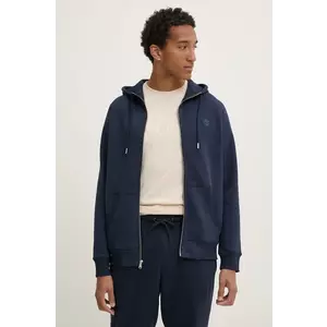 Timberland bluza barbati, culoarea albastru marin, cu glugă, neted, TB0A2BNBZ021 imagine