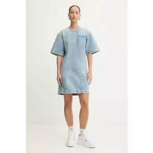 Moschino Jeans rochie din denim mini, oversize, A0415 8720 imagine