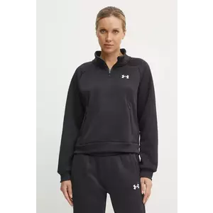 Under Armour bluza Armour Fleece Pro femei, culoarea negru, neted, 1386505 imagine