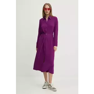 Desigual rochie WASHINGTON culoarea violet, midi, dreaptă, 24WWVW44 imagine