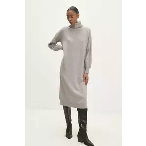 Answear Lab rochie culoarea gri, midi, oversize imagine