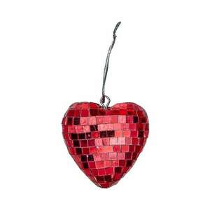 Rice pandantiv decorativ Small Heart Disco Ball imagine