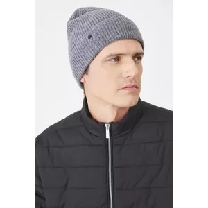 Medicine căciulă din lână merino culoarea gri, de lana imagine