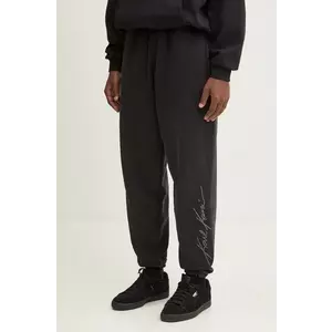 Karl Kani pantaloni de trening din bumbac culoarea negru, modelator, 60030052 imagine