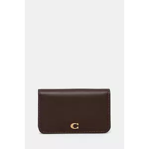 Coach portofel de piele femei, culoarea maro, CR990 imagine