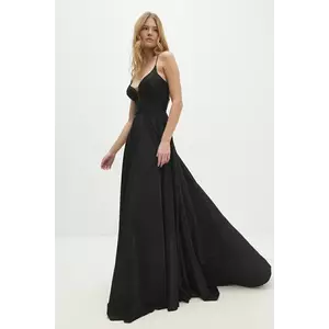 Answear Lab rochie culoarea negru, maxi, evazată imagine