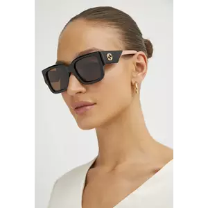 Gucci ochelari de soare femei, culoarea negru, GG1663S imagine