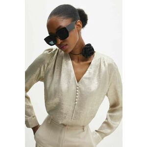 Bluza din satin cu nasturi imagine