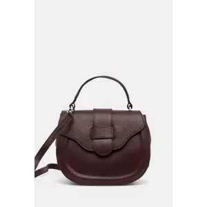 Answear Lab poseta de piele culoarea bordo imagine