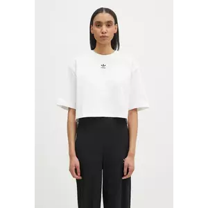 adidas Originals tricou Essential femei, culoarea alb, JJ3385 imagine
