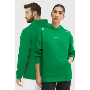 Coperni bluza x Puma culoarea verde, cu glugă, neted, 628304 imagine
