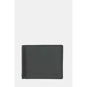 Coccinelle portofel de piele barbati, culoarea negru, E2 MUL 81 04 01 imagine