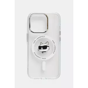 Karl Lagerfeld husa pentru telefon iPhone 14 Pro 6.1 culoarea transparent, KLHMP14LHLSCHH imagine