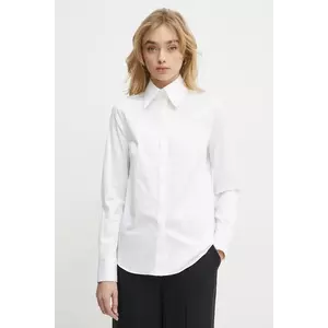 Karl Lagerfeld cămașă femei, culoarea alb, cu guler clasic, regular, A1W11004 imagine