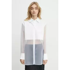 MAX&Co. cămașă femei, culoarea alb, cu guler clasic, regular, 2516111051200 imagine