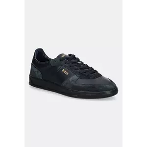 BOSS sneakers din piele Brandon culoarea albastru marin, 50522850 imagine