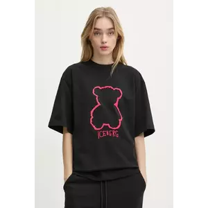 Iceberg tricou din bumbac femei, culoarea negru, F5B2 6327 imagine