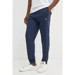 Hummel pantaloni de trening culoarea albastru marin, neted, 229312 imagine