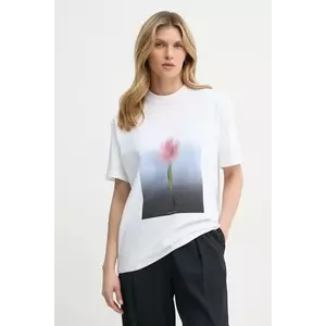 Samsoe Samsoe tricou din bumbac SAEIRA femei, culoarea alb, F25100136 imagine