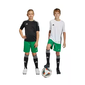 adidas Performance pantaloni scurti copii culoarea verde, cu imprimeu, talie reglabila, IC7410 imagine