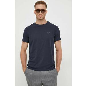 Joop! tricou din bumbac culoarea albastru marin, neted imagine