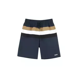 BOSS pantaloni scurti de baie copii culoarea albastru marin, J51975 imagine