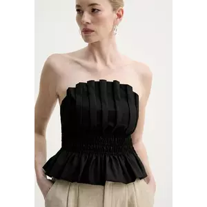 Gestuz top femei, culoarea negru, neted, 10909868 imagine